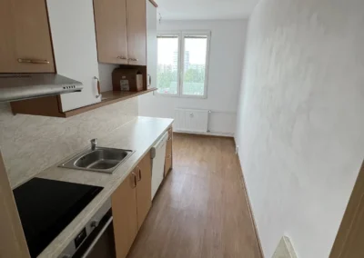 Rekonstrukce bytového jádra a chodby ve Skvrňanech