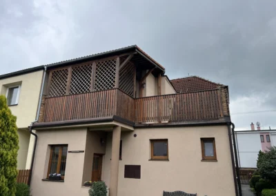 Úprava balkonu a terasy v rodinném domě na Slovanech v Plzni